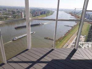 Vlonder leggen op grote hoogte