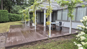 Terras nieuwe situatie