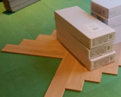 Visgraat vloer lamelparket leggen