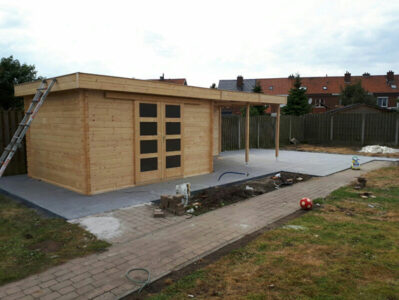 Tuinhuis plaatsen