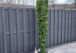 Schutting nieuwe situatie