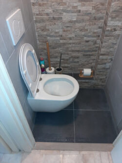 Toiletrenovatie nieuwe situatie