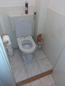 Toiletrenovatie oude situatie