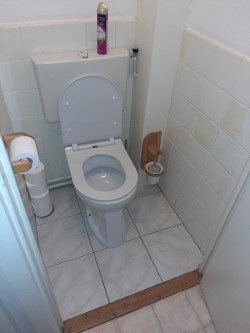 Toiletrenovatie oude situatie