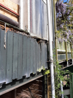 Gevelbekleding oude situatie