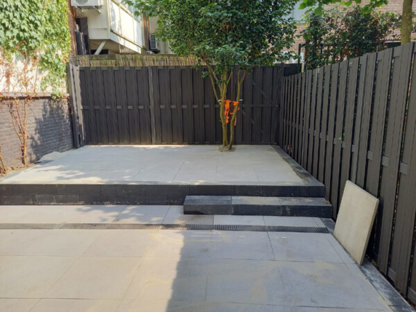 Terras nieuwe situatie