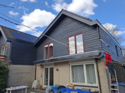 Gevelbekleding nieuwe situatie